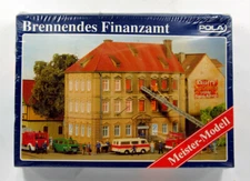 POLA MEISTER-MODELL 160 HO H0 1:87 KIT TAX OFFICE ON FIRE , Brennendes Finanzamt