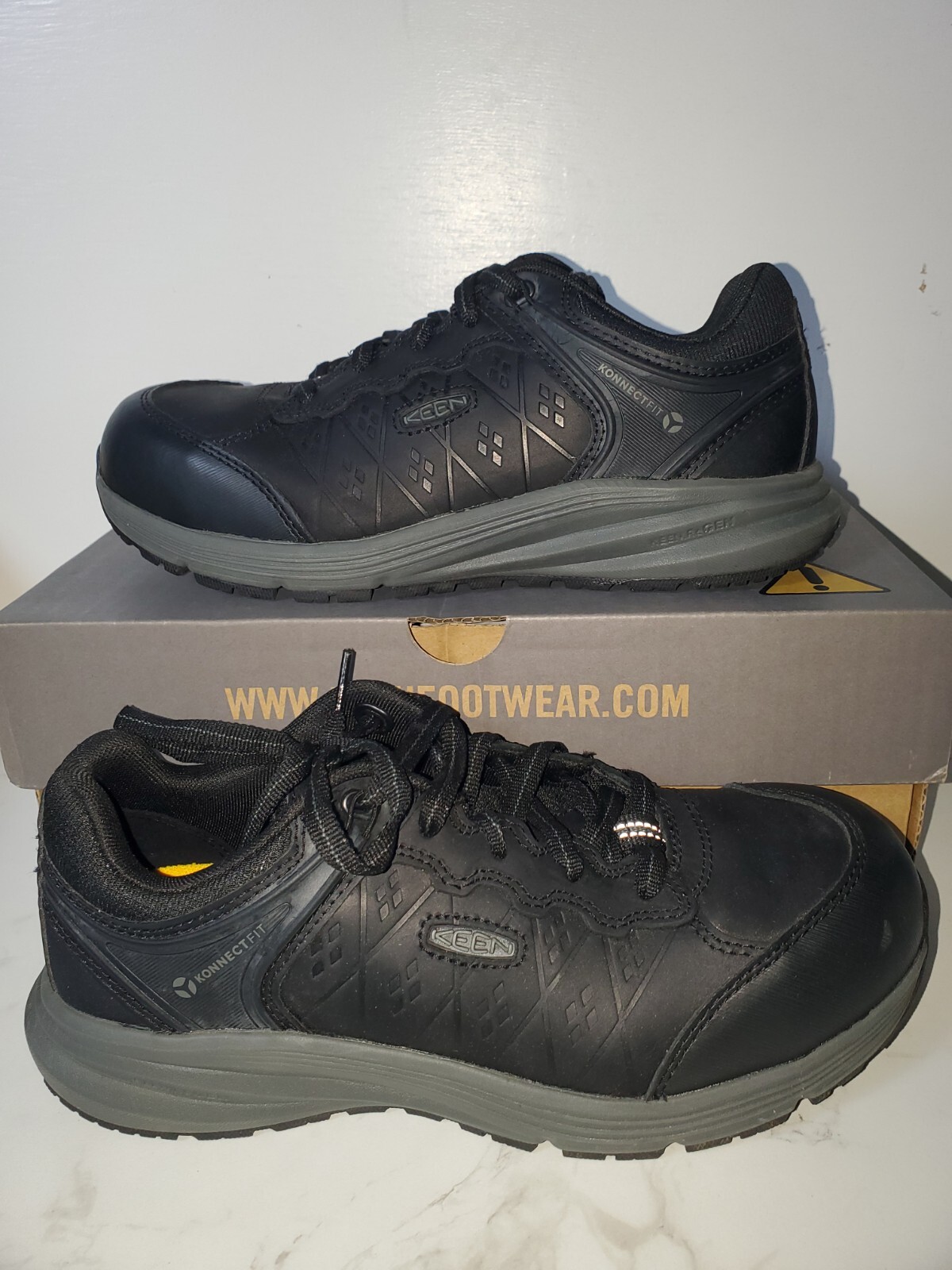 Scarpe da lavoro e antinfortunistiche Keen da uomo 8 D Vista Energy+ ESD nere pistola metallo usate in ottime condizioni scatola originale