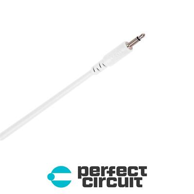 LMNTL 12'' 3.5mm Eurorack Modular Synth Patch CABLE - WHITE - PERFECT CIRCUIT