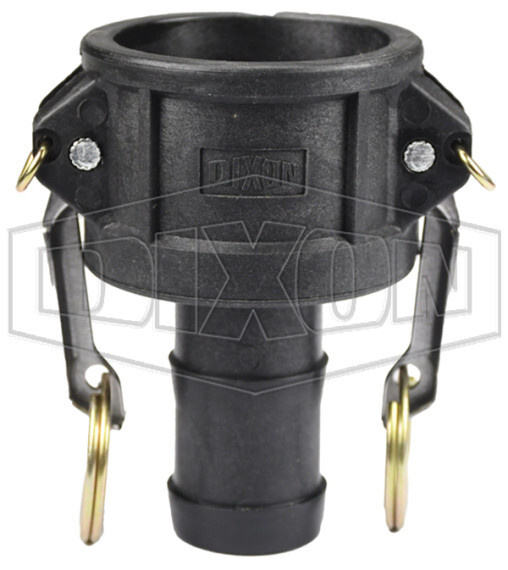 Dixon PPC125 Glass-Filled Polypropylene Cam Groove Coupler with Hose Shank