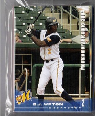 2004 MONTGOMERY BISCUITS TEAM SET SGA COMPLETE NEW 33 CARDS ENTEC BJ UPTON