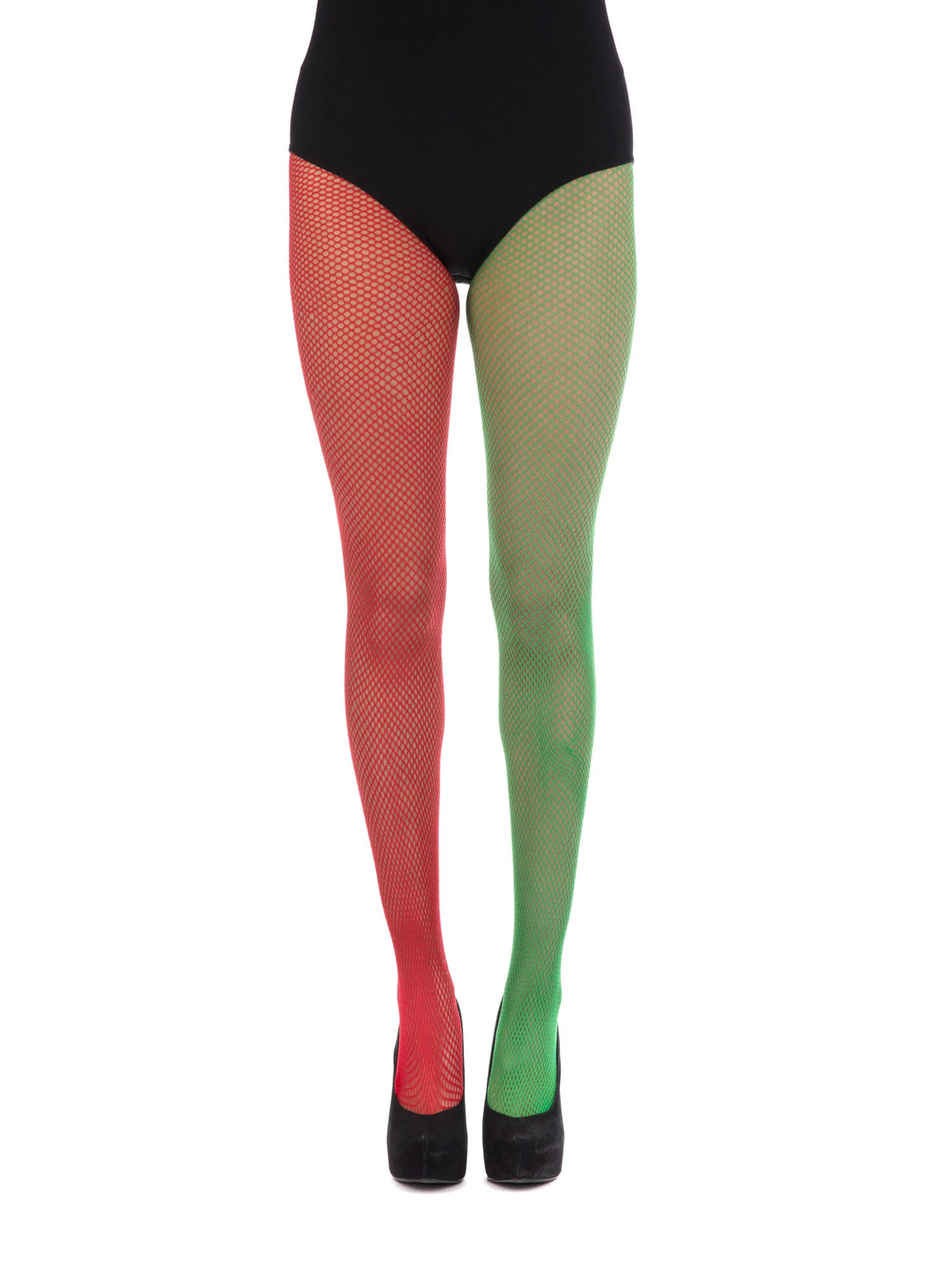 Ladies Elf Tights Christmas Red & Green Santa Fancy Dress eBay