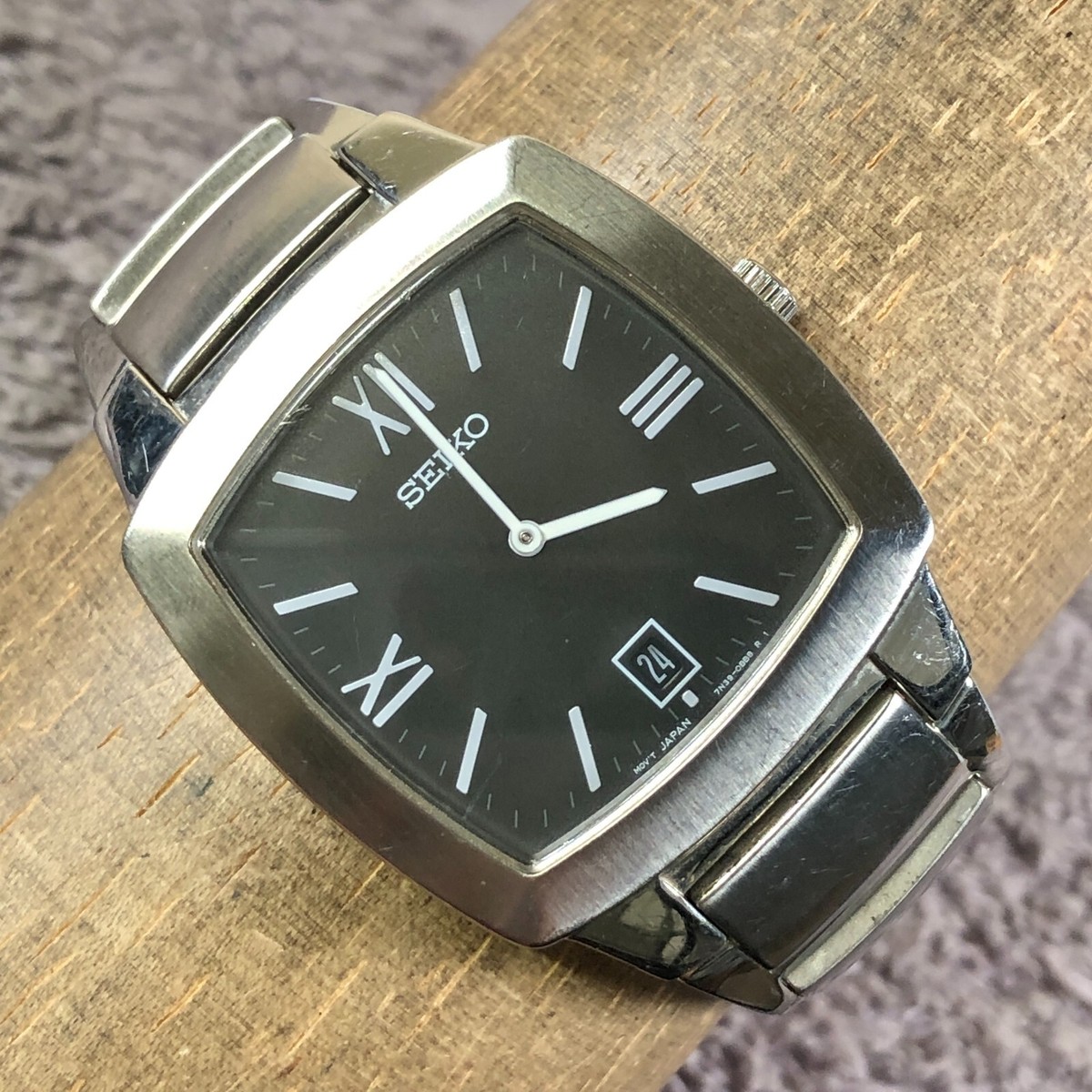 SEIKO・ELGIN・MUSK・CITIZEN 腕時計 4点まとめ売り Vintage Seiko Quartz Watch 7N29-9001 Men Gold Tone Leather