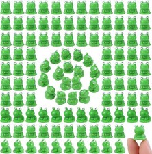 220 Pcs Mini Resin Frogs Green Plastic Miniature Tiny Figurines tiny frogs for