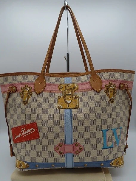 Louis Vuitton Trunks Neverfull Damier Azure