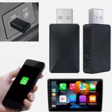 2-in-1 Carplay Wireless Adapter Android Auto Plug Play Connect USB Dongle