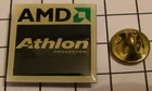AMD ATHLON processor vintage lapel pin badge