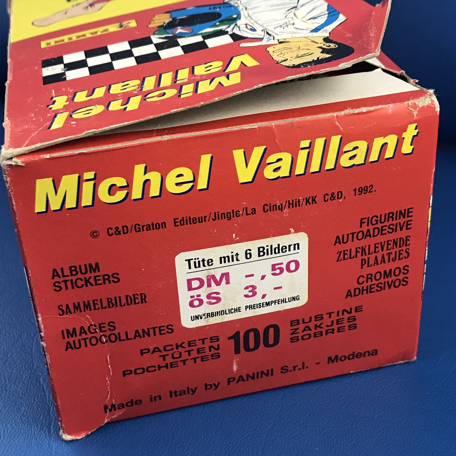 *NEW Vintage 1992 MICHEL VAILLANT ( 10 ) Packs SEALED ALBUM STICKER CARDS Panini