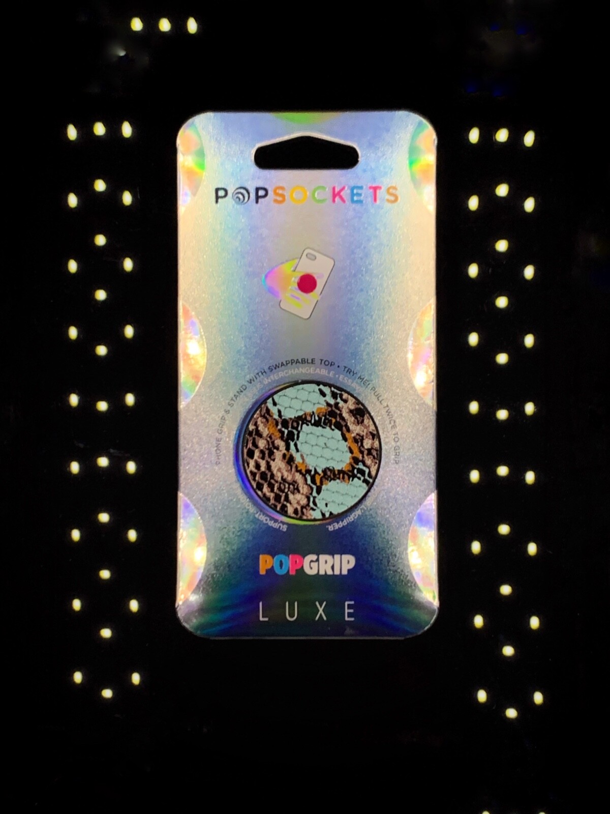 Authentic PopSockets Embossed Metal Water Snake Phone Grip PopSocket Pop Socket