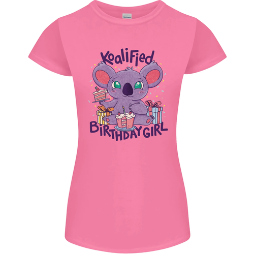 Koalified Birthday Girl 3rd 4th 5th 6th 7th 8th 9th Womens Petite Cut T-Shirt - Picture 58 of 61