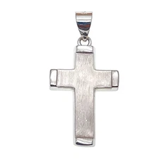 925 Sterling Silver Retro Cross Pendant MHF5939IB 2G Women Men Jewelry Gift