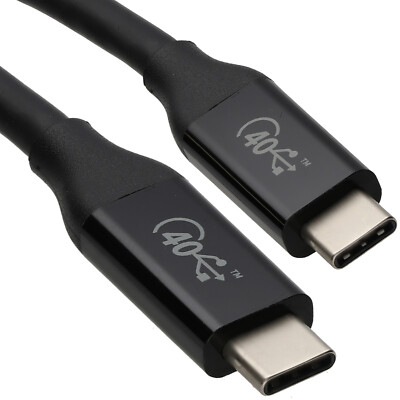 USB 4 Thunderbolt 3 ZERTIFIZIERT Typ C Kabel 40Gbps Video/Daten ABS Enden 0,8m