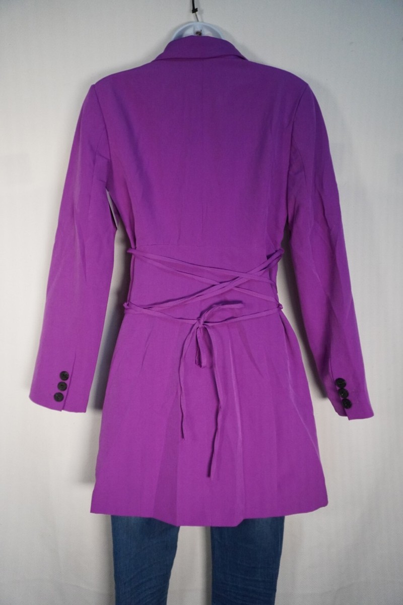 Women's Topshop Cut Out Blazer Dress In Purple Size 6 | eBay