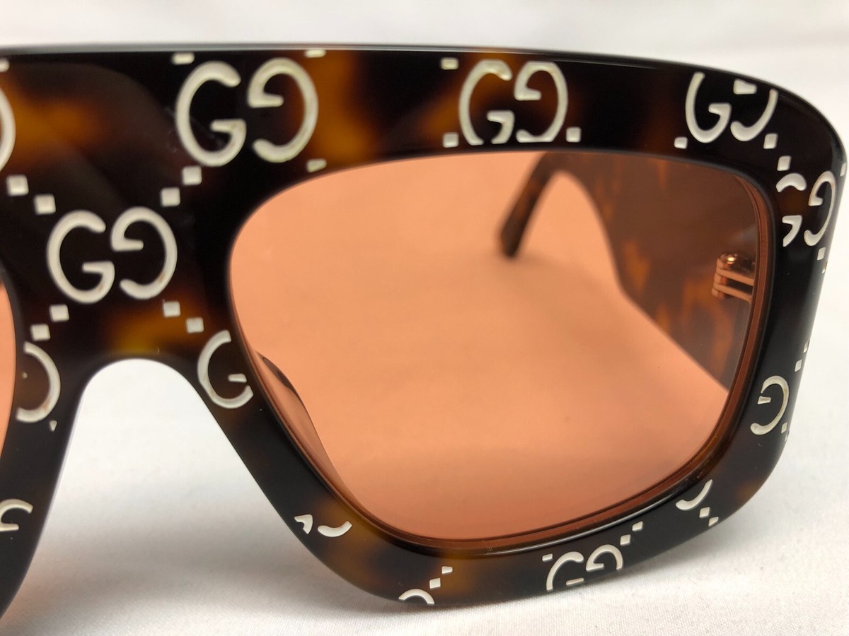 New Authentic - Gucci Sunglasses
Women GG0980S 002 Black/Orange Lenses Gucci GG0980S Sunglasses | FramesDirect.com main image 3