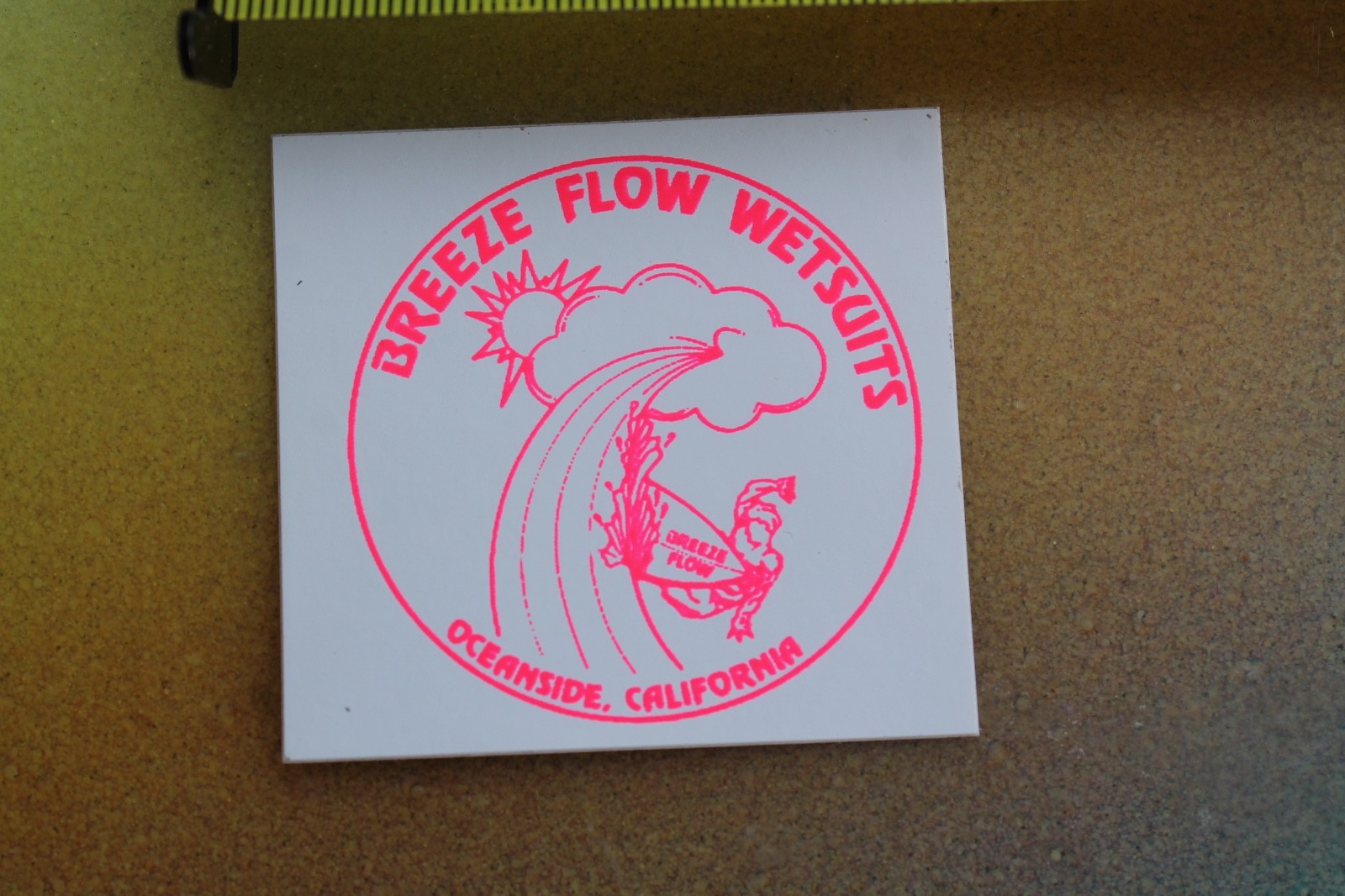 Breeze Flow Wetsuits Oceanside CA San Diego Surf Neon Vintage Surfing