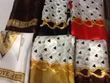 6 I LOVE JESUS Religious Items Christian Church Scarf SIX Scarves Gift Set