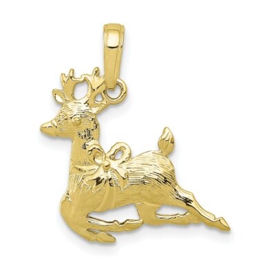 Rentier Anhänger 10 Karat Gelbgold poliert