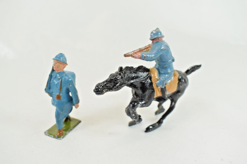 Lot De 12 Soldats Plomb WW1 - Cavalerie - CBG Mignot Ou Similaire - 14-18
