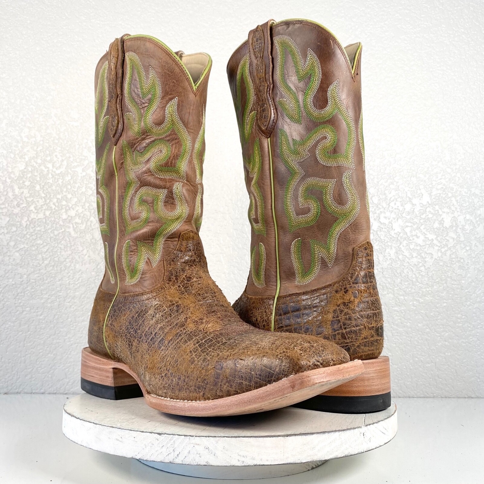 Lane Cheyenne Capitan Cowboy Boots Mens 12 EE Wide Sq… Gem