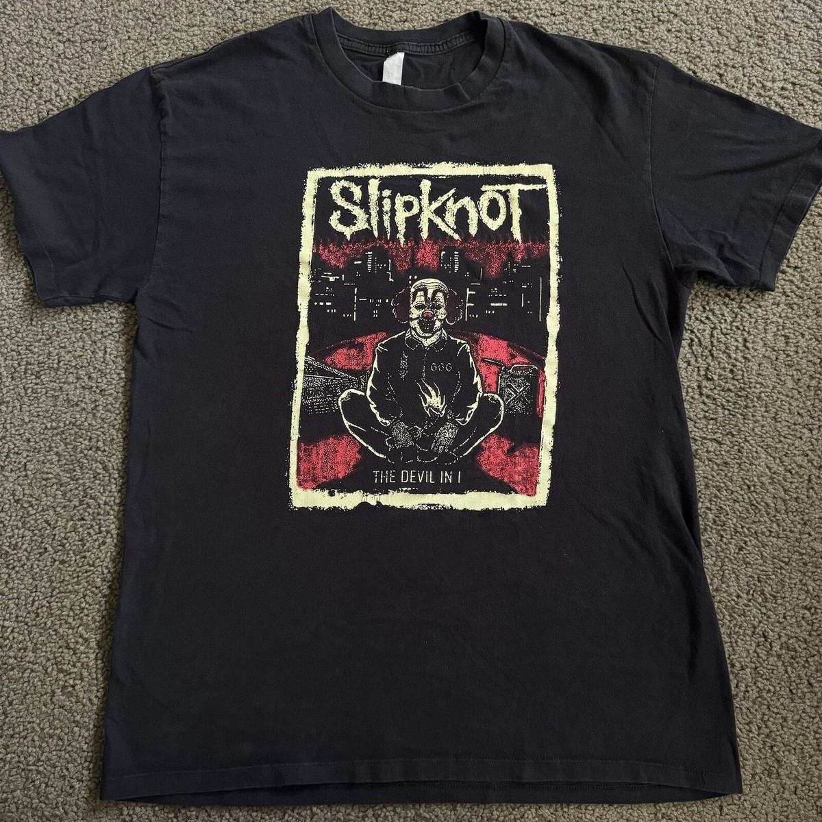VTG Slipknot The Devil In I Clown Graphic T Shirt Men's