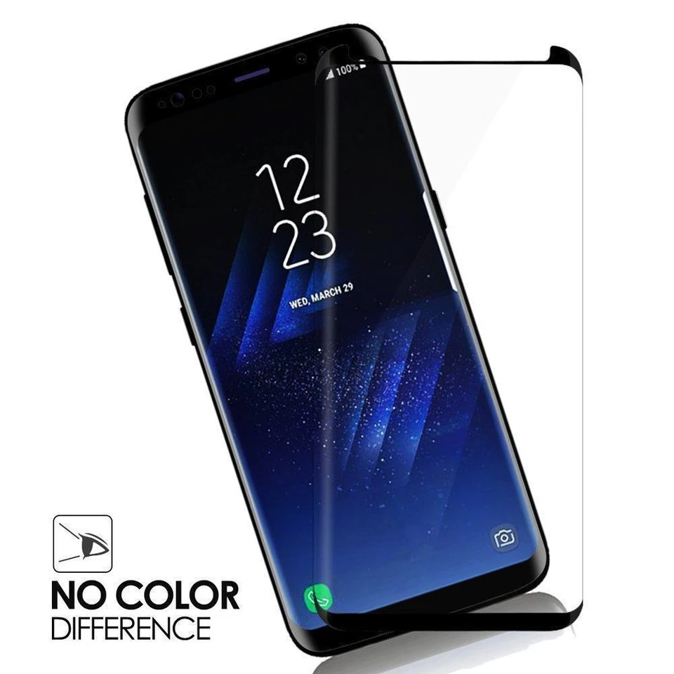 Paquetes de 5/10/20 protectores de pantalla Edge curvos 3D Samsung Galaxy para Samsung S8plus Foto 2 de 4