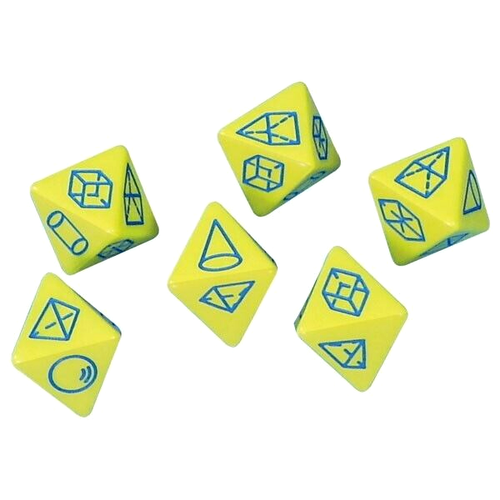 3D Shape Dice 8 Sided Pack of 2 Ed Tech Maths Resources for Teachers Students