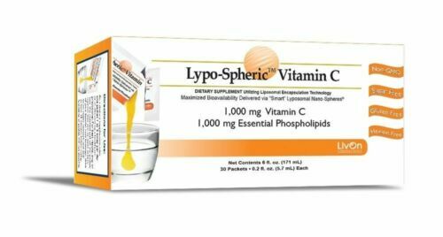 lipo spirit vitamin c Lypo-Spheric Vitamin C LivOn Labs Liposomal 1000mg Non-GMO 30 Single-Serve  Packs