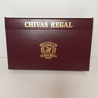 Chivas Regal Sample Blending Kit Box Hinged Red Empty Box Only 10''x7''