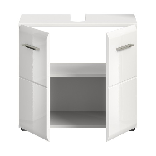 xonox.home Waschbeckenunterschrank Unterschrank Badschrank Ice weiß 60x54x32 cm - Bild 3 von 6