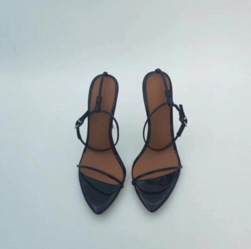 Damen Stilettoabsatz Nachtclub High Heel Pumps Sandalen Knöchelriemen Schnalle - Bild 9 von 14