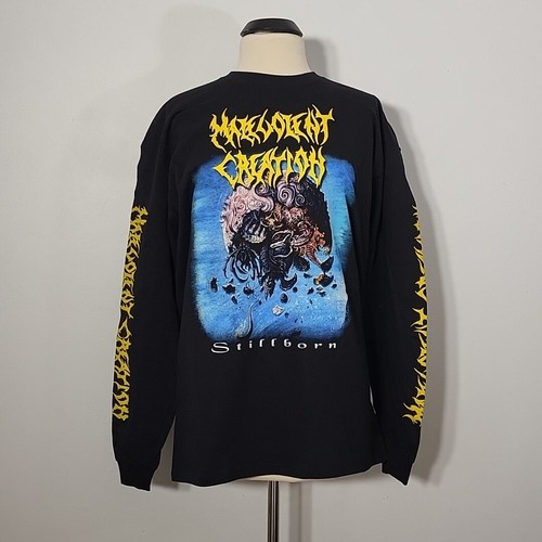MALEVOLENT CREATION Stillborn M MEDIANA Camiseta Manga Larga Negra Para Hombre Banda Logo - Imagen 2 de 7