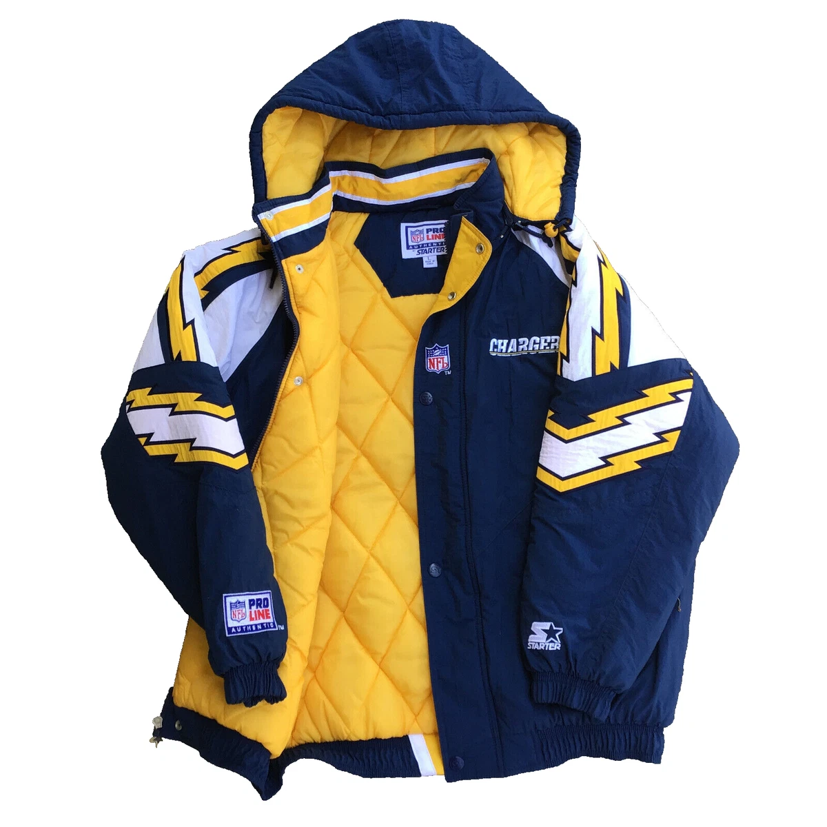 Pro Line Starter San Diego Los Angeles Chargers Jacket Men's Size Large  Hooded | eBay