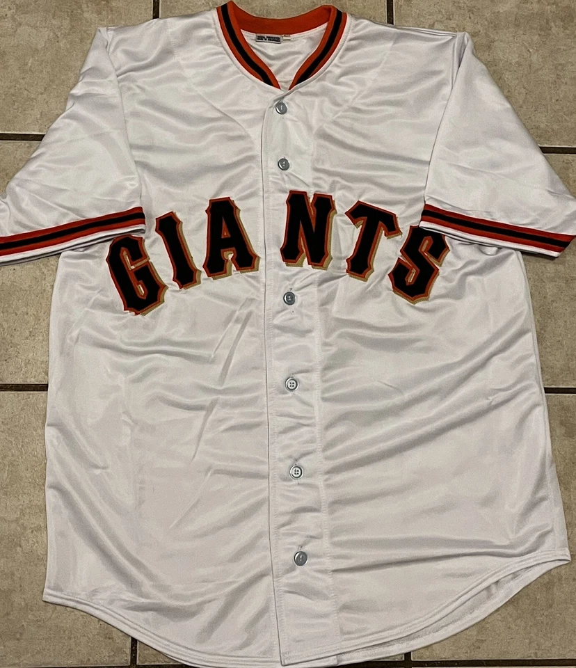 Camiseta deportiva Willie Mays personalizada retro blanca de los Gigantes de San Francisco para hombre talla XL Foto 2 de 2
