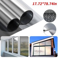 One-Way Mirror Window Film Privacy Tint Sun UV Reflective Heat Control Room Home
