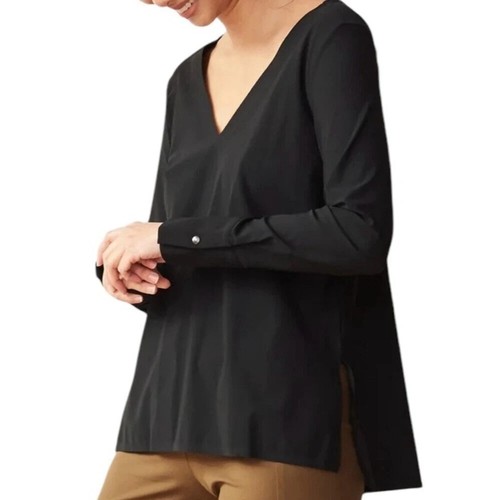 Camisa Aday Something Tailored Negra Talla Mediana Top - Imagen 2 de 7
