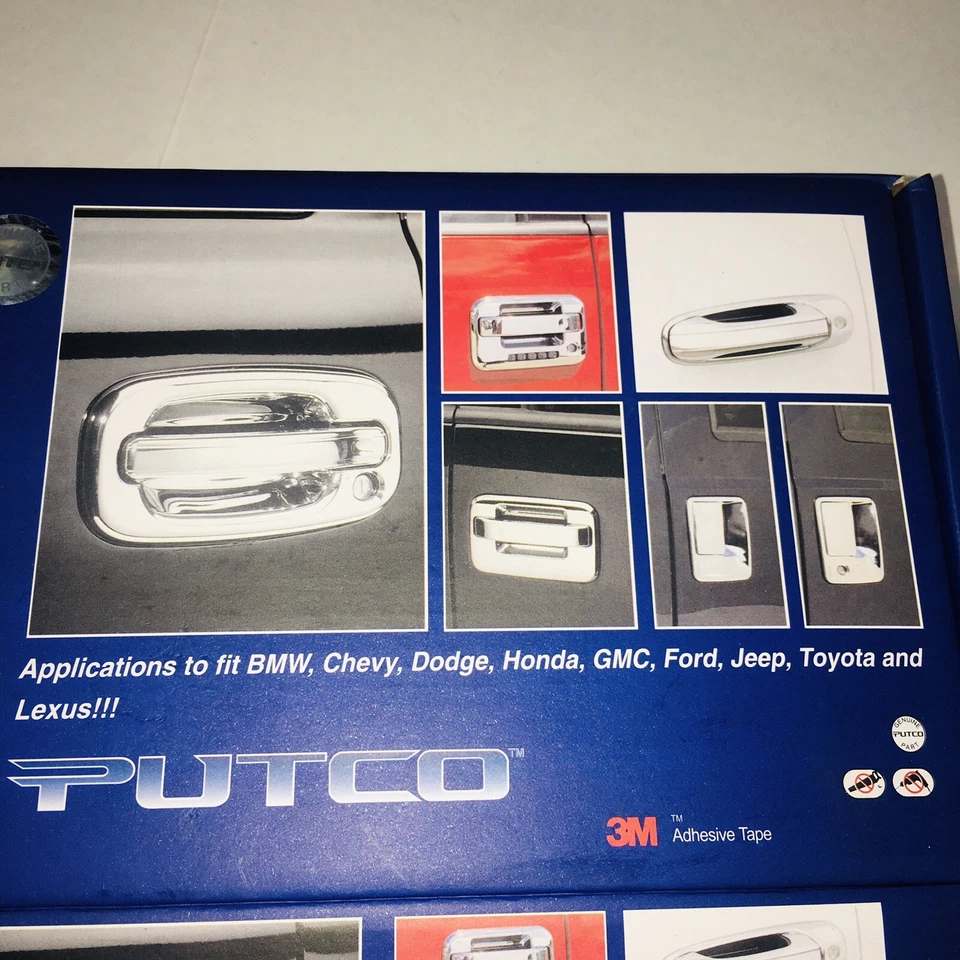 Cubiertas de manija cromadas de 4 puertas Putco Cadillac Escalade esv ext gmc yukon 400033 Foto 3 de 4