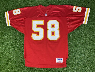 90s NFL チーフス ゲームシャツ 48サイズ デリックトーマス #58 Chiefs Derrick Thomas Jersey Chiefs Jersey 58 Vintage 90s Champion