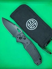 SIG K320 AXG 36374 Manual Folder CPMS30V 3.5" Drop Point Black Aluminum Black...