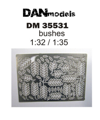 Dan Models 35531 Bushes, Set #1, Size 110*80 mm Scale, New in Box 1/32 1/35 kit