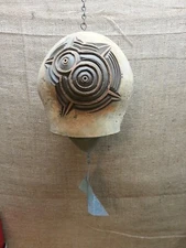 Vintage Huge Paolo Soleri Cosanti Handmade Ceramic Brutalist Style Bell