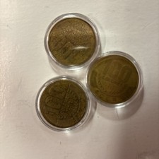 Republica De Costa Rica 100 Colones Coins X2 2014, 1998, Collectible .