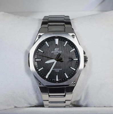 Casio Edifice Men's Black Dial Stainless Steel Sports Watch EFR-S108D-1AVUEF