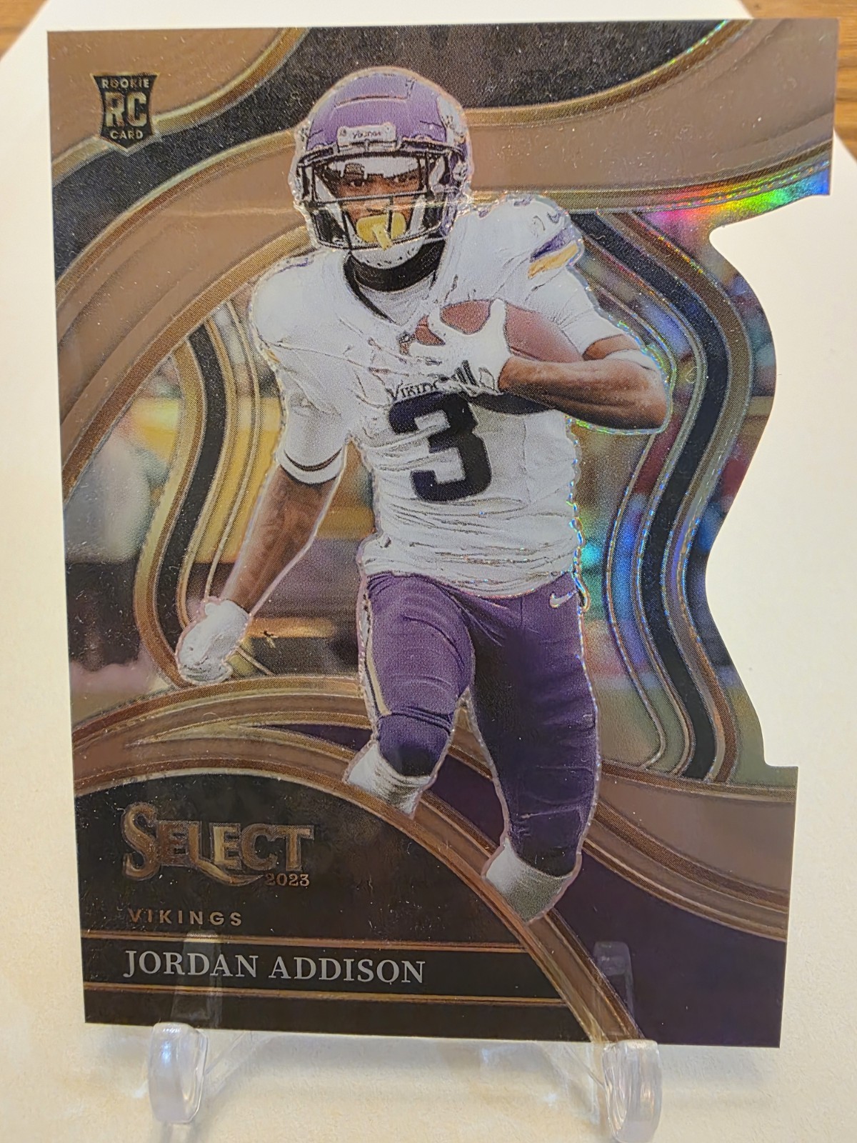 2023 Panini Select - Club Level Jordan Addison #254 Copper Prizm Die-Cut /299