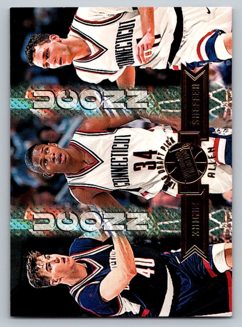 1996 Press Pass - Ray Allen, Travis Knight, Doron Sheffer #39 (RC)