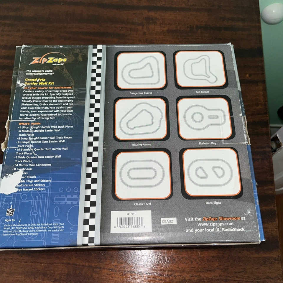 Zip Zaps Grand Prix Barrier Wall Kit Micro RC RadioShack Toy Electric Race Car - Image 2 of 3