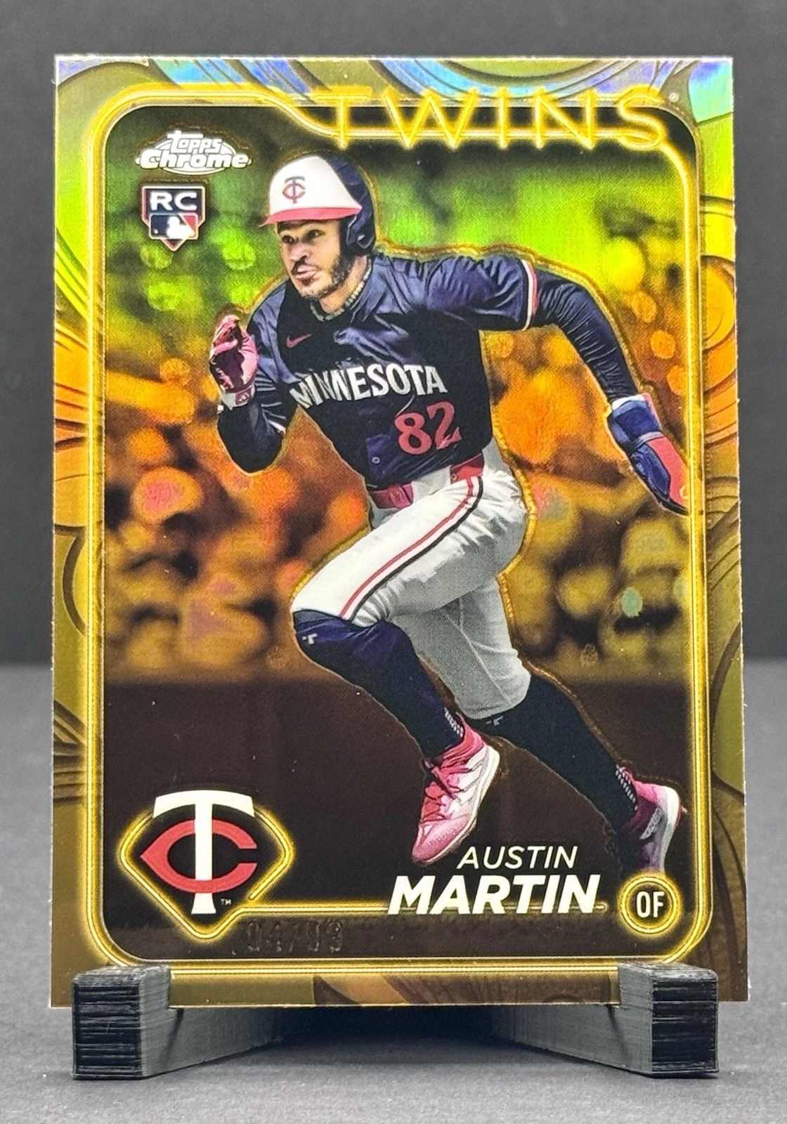 2024 Topps Gilded Austin Martin #62 Rookie RC Gold Refractor /99