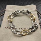 David Yurman Madison Chain Bracelet Three-Ring Colorful Bracelet Size 21cm