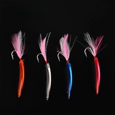 8pcs Topwater Trolling Fishing Lure Bowhorn Hooks Dragging Jig Fishhooks Sardine