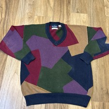 Vintage Par Four Sweater Adult XL Colorful Pullover Golfing 90s Sports USA
