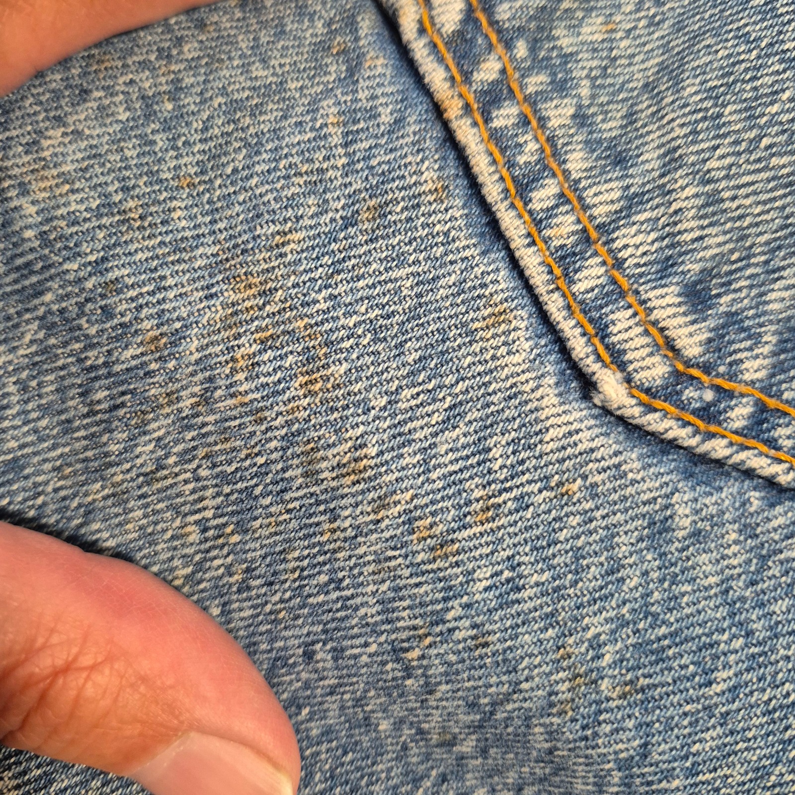 VTG LEVIS 501 JEANS BUTTON FLY SIZE 11 BLUE 28x28 MADE IN USA thumbnail 15